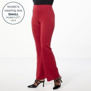 IMAN Women's Bold Red Global Chic Pinter Pants